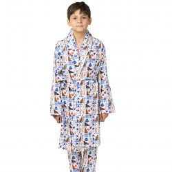 Woven Printed Kids Robe