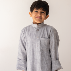 Junior Linen Grey