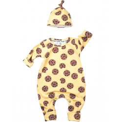 Yellow On Brown Cookies One Piece