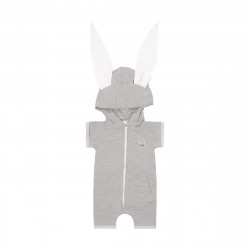 Grey Rabbit White Cap