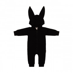 Black Rabbit Coat Cap