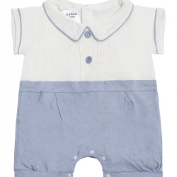 Blue Polo Romper