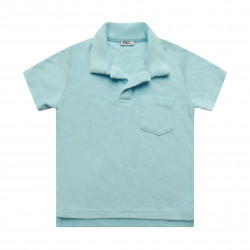 Light Blue Kids Toweling Polo