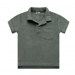 Olive Green Kid Toweling Polo