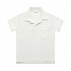 White Kids Toweling Polo