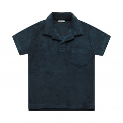 Navy Kids Toweling Polo